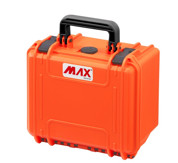 Koffer MAX 235 H 155, Oranje, leeg