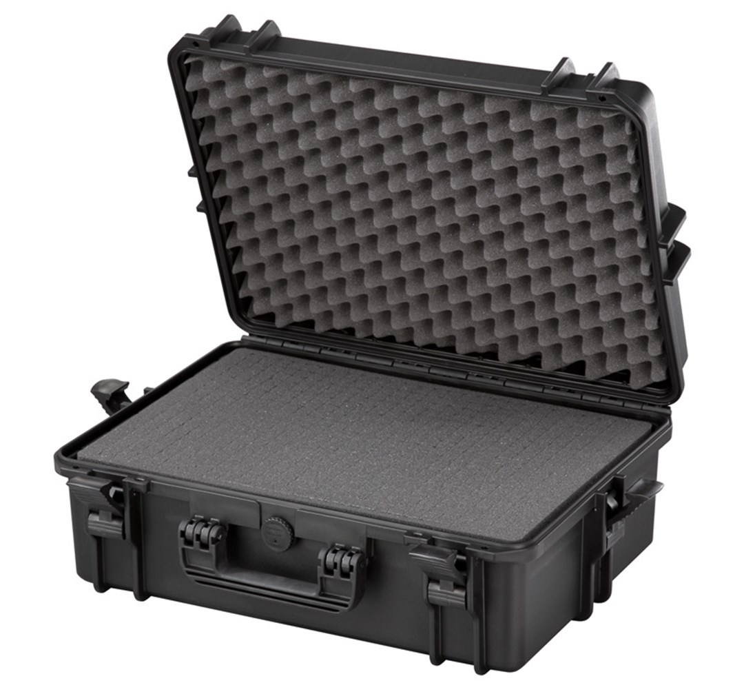 Koffer MAX 505, Zwart, plukschuim