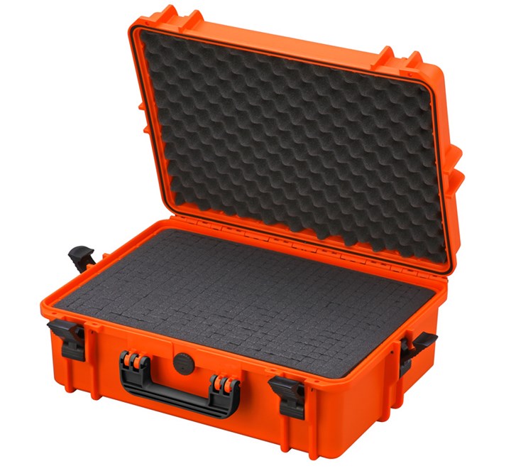 Koffer MAX 505, Oranje, plukschuim